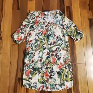 🌟Old Navy Floral Green Sheath Dress